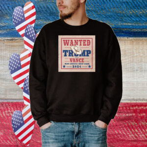 Trump Vance Wanted 2024 Cowboy T-Shirt, Western Donald Trump T-Shirt