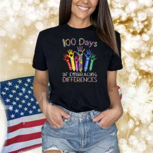 100 Days Of Embracing Differences IEP 100th Day Of School Shirt