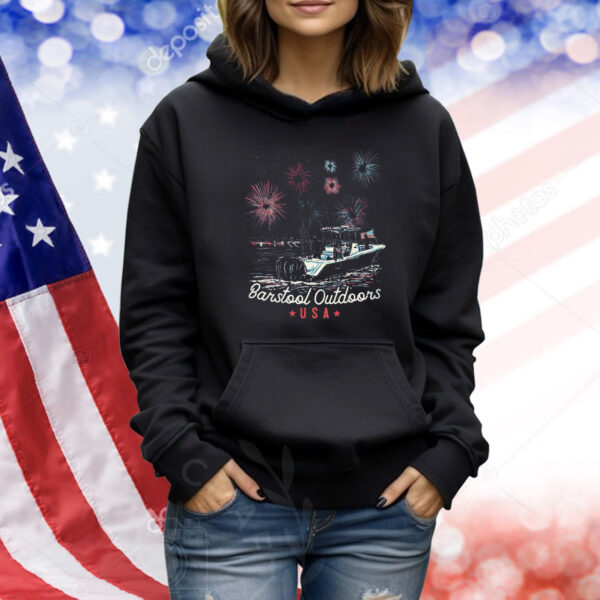 Barstool Outdoors Fireworks USA Pocket Shirt