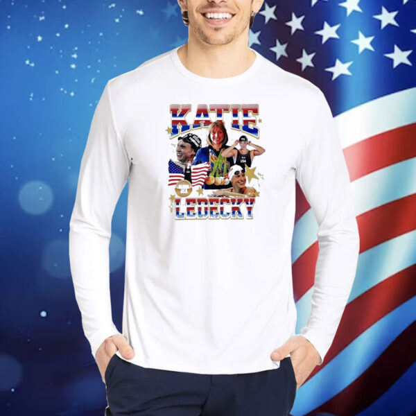 Official Katie Ledecky Style USA Swimming Team American Olympic Paris 2024 Shirt