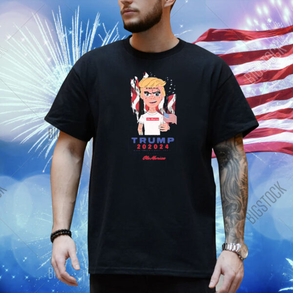 Official Pump For Trump 202024 Make America Great Again Ole Murica Painting Shirt