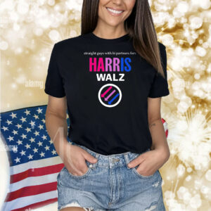 Official Straight Guys With Bi Partners For Harris Walz 2024 Shirt