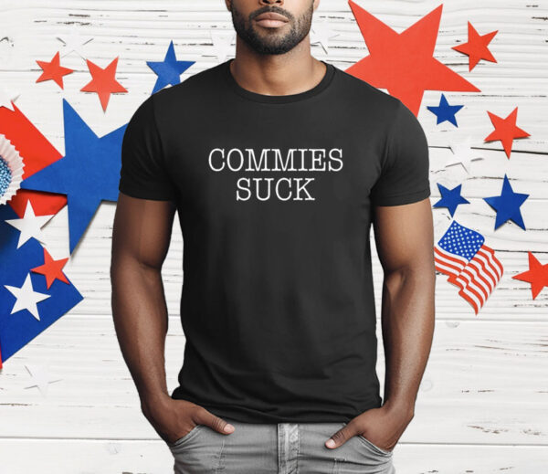 Bruce Ballou Wearing Commies Suck T-Shirt