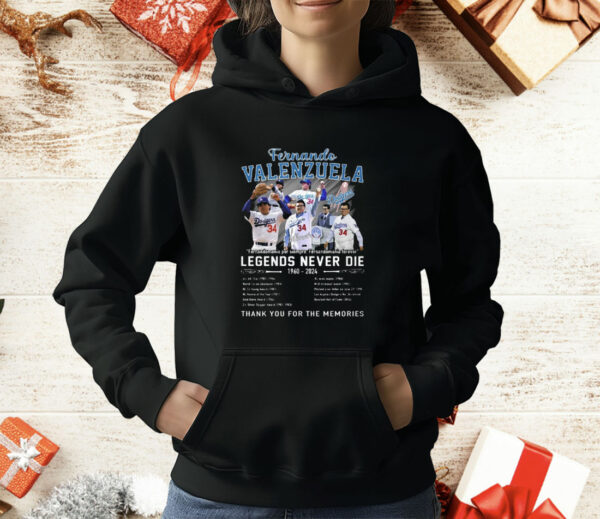 Fernando Valenzulea Legends Never Die 1960-2024 The Memories T-Shirt