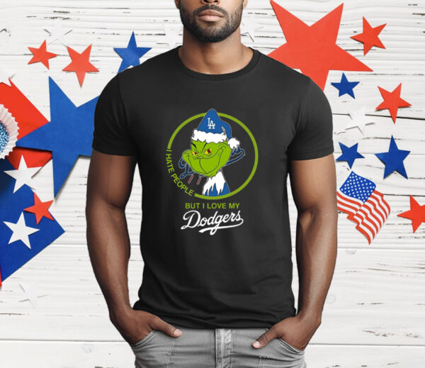 Grinch I Hate People But I Love Los Angeles Dodgers T-Shirt