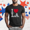 I Love LA Baseball T-Shirt