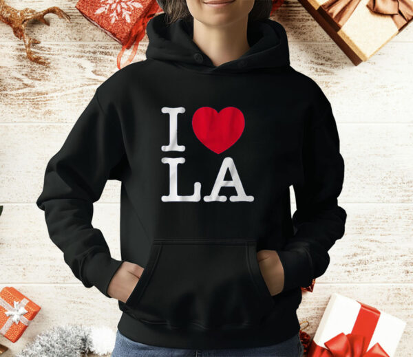 I Love LA Baseball T-Shirt