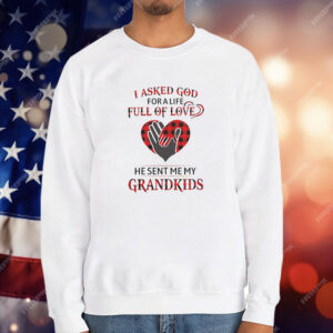 I asked god for a life full of love he sent me my grandkids T-Shirt