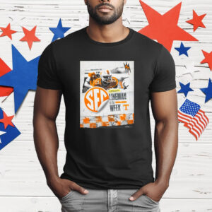 James Pearce Jr Tennessee Vols Lineman Of The Week T-Shirt