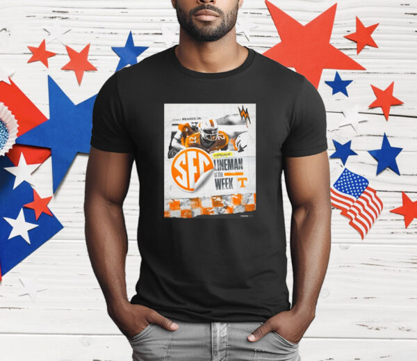 James Pearce Jr Tennessee Vols Lineman Of The Week T-Shirt