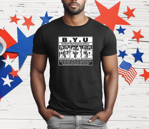 Lassiter B.Y.U The Worlds Most Dangerous Defense T-Shirt