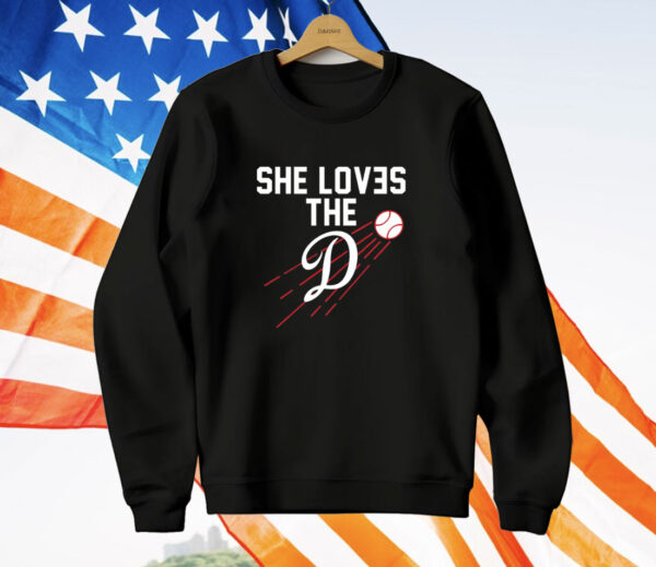 Los Angeles Dodgers She Loves the D T-Shirt