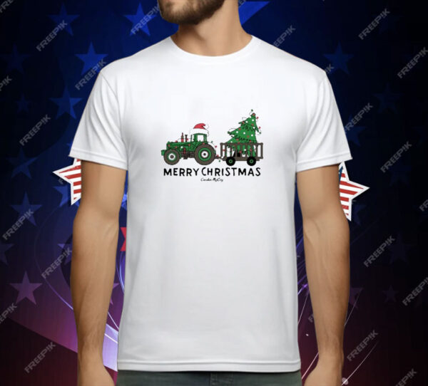 Merry Christmas Tractor 2024 Cardin T-Shirt