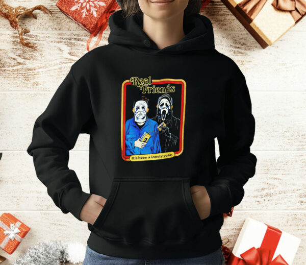 Michael Myers and Ghostface real friends it’s been a lonely year T-Shirt