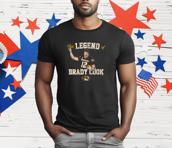 Mizzou Football The Legend Of Brady Cook T-Shirt