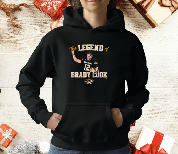 Mizzou Football The Legend Of Brady Cook T-Shirt