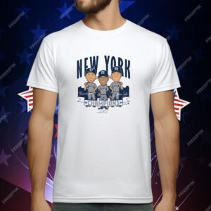 New York Baseball League Champions Caricatures T-Shirt