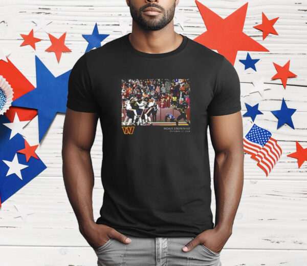 Noah Brown Washington Commanders NFL Flash Features Week 8 T-Shirt