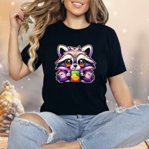 Raccoon sipping a juice box vintage Shirt