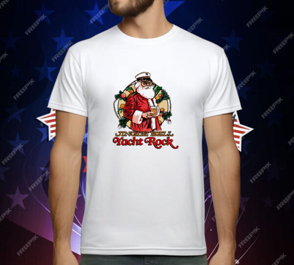 Santa jingle bell yacht rock Christmas T-Shirt