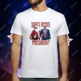 Santas favorite president Christmas Trump 2024 T-Shirt