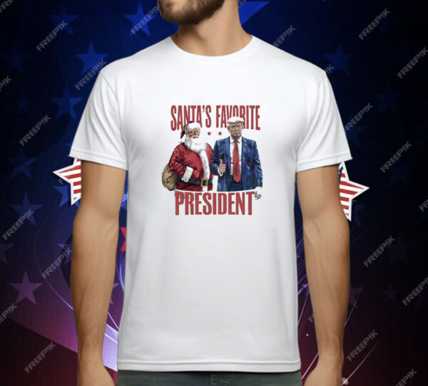 Santas favorite president Christmas Trump 2024 T-Shirt