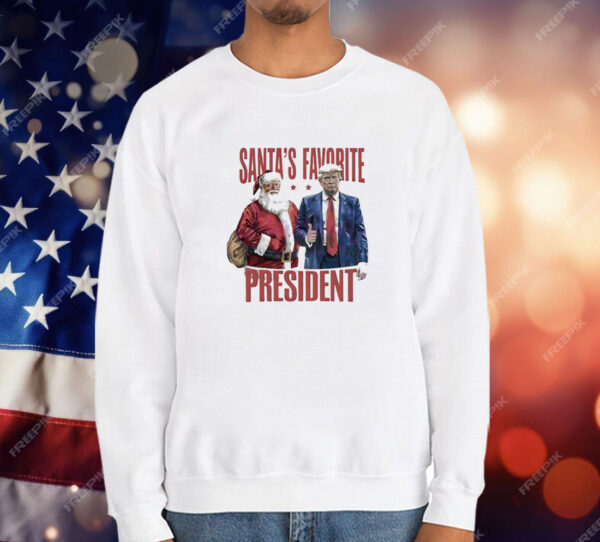 Santas favorite president Christmas Trump 2024 T-Shirt