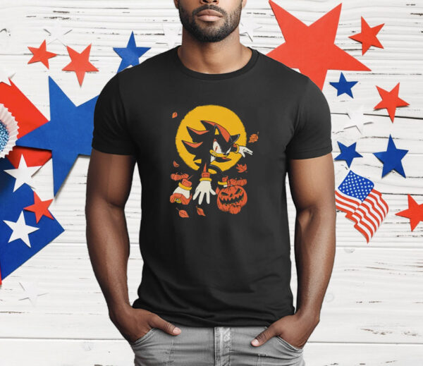 Shadow The Hedgehog Pumpkin Halloween T-Shirt