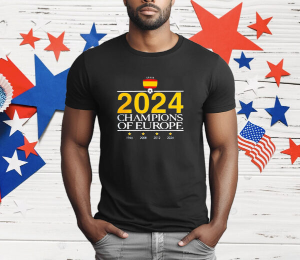 Spain National Football Team 2024 Champions Of Europe T-Shirt