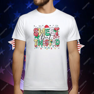 Sweet but twisted Santa hat doodle dots Christmas T-Shirt