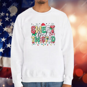 Sweet but twisted Santa hat doodle dots Christmas T-Shirt