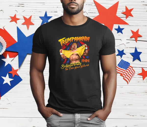 Trump Wrestling Meme Fake News Trumpamania T-Shirt