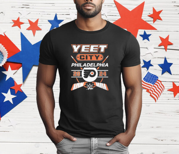 Yeet Philadelphia Flyers 2024 WWE T-Shirt