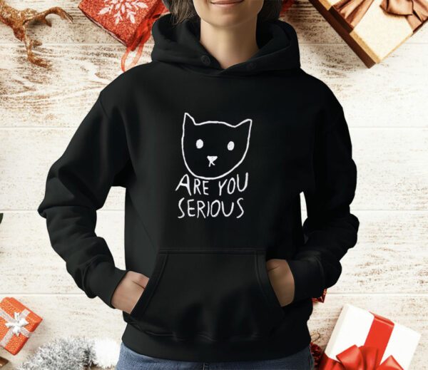 Are You Serious Cat By Fox Shiver T-Shirt