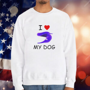 I love my dog silly worm T-Shirt