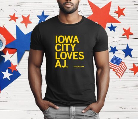 Iowa City Loves AJ Ediger T-Shirt