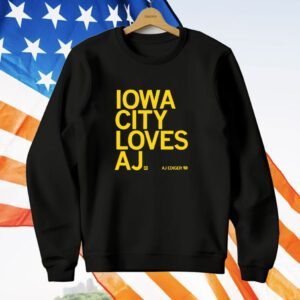 Iowa City Loves AJ Ediger T-Shirt