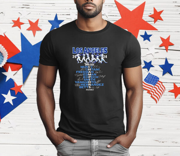 Los Angeles Dodgers 2024 World Series Champions Player Graphic T-Shirt