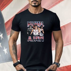 Michael Ajayi 90s Graphic Gonzaga Bulldogs Shirt