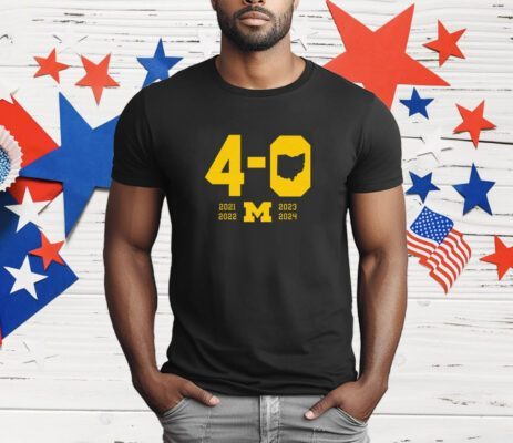 Michigan Football 4-0 In The Game T-Shirt