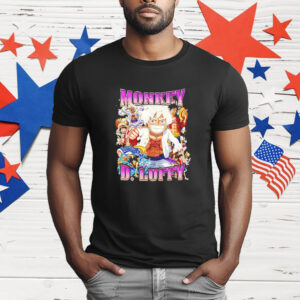 Monkey D. Luffy II One Piece cartoon graphic T-Shirt