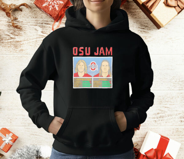 Ohio State Buckeyes OSU Jam Carpenter and Hawk T-Shirt