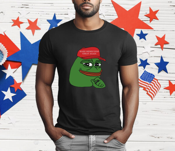 Pepe Make Memecoins Great Again T-Shirt