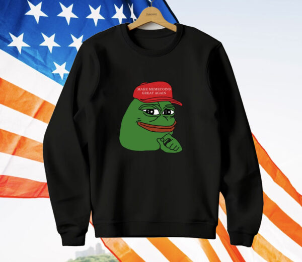 Pepe Make Memecoins Great Again T-Shirt