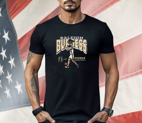 Raleigh Burgess Illustrated Purdue Boilermakers Basketball Signature Shirt