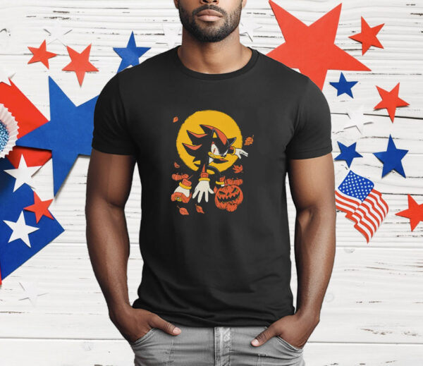 Shadow The Hedgehog Pumpkin Halloween T-Shirt