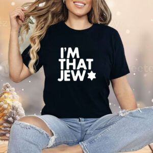 Shai Davidai wearing i’m that jew Shirt