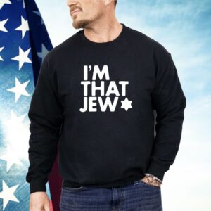 Shai Davidai wearing i’m that jew Shirt