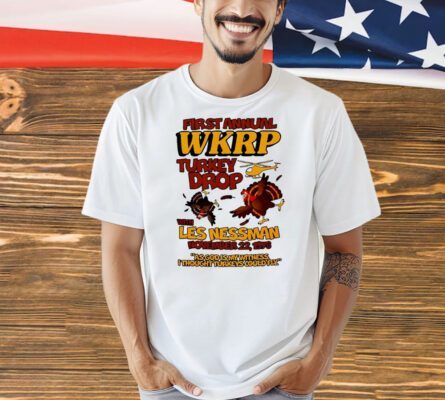 Thanksgiving 1st Annual WKRP Turkey Drop Shirt