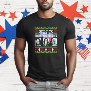 This is my ugly Christmas Nancy Pelosi Joe Biden Kamala Harris T-Shirt